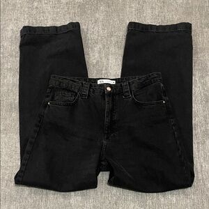 Zara Charcoal Black Denim Pants